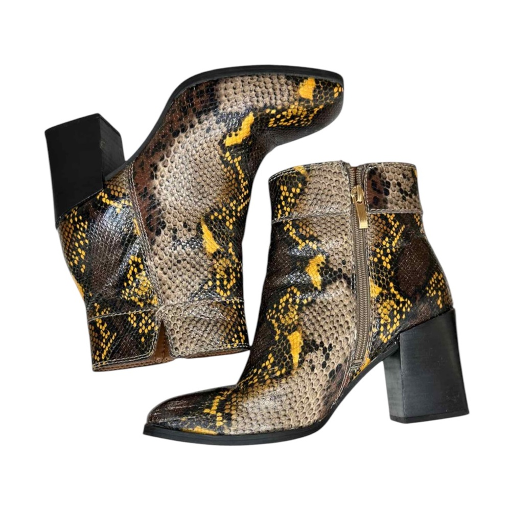 Franco Sarto Generous Python Booties Size 7.5 - image 7